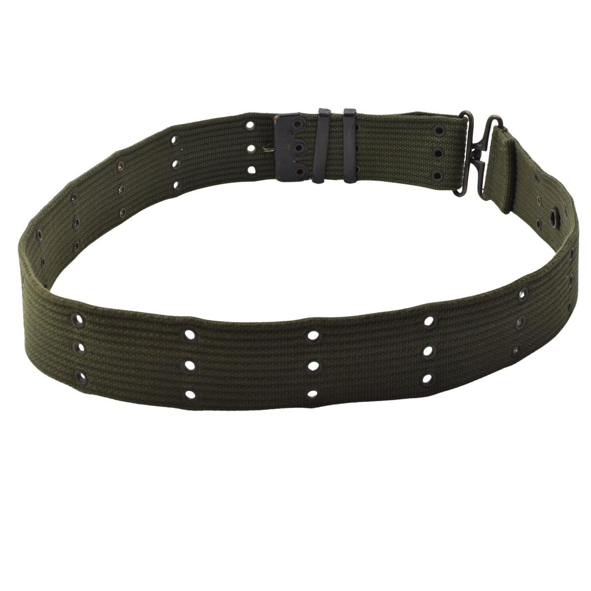 Ceinture tactique originale de l'armée néerlandaise, couplage de trous en Nylon, surplus militaire Olive
