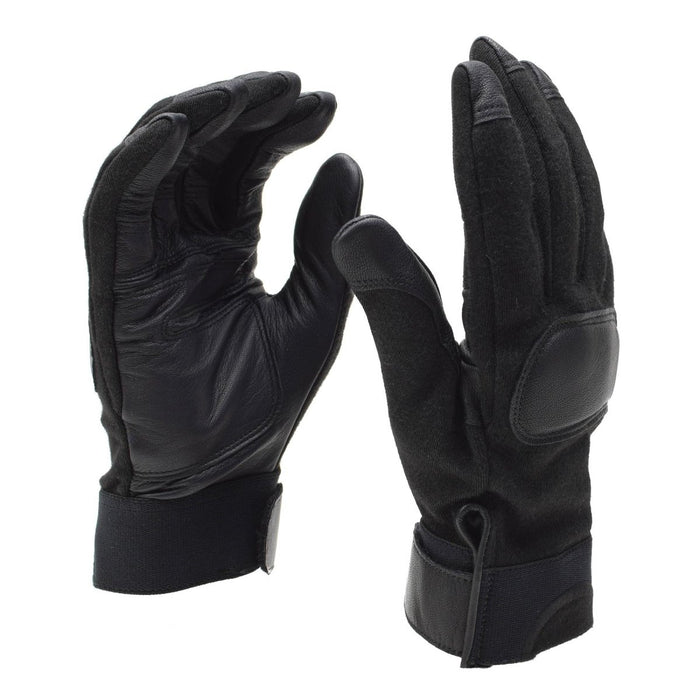 Gants de combat tactiques originaux de l'armée néerlandaise, paumes en cuir, protection des articulations, NOUVEAU - GoMilitar