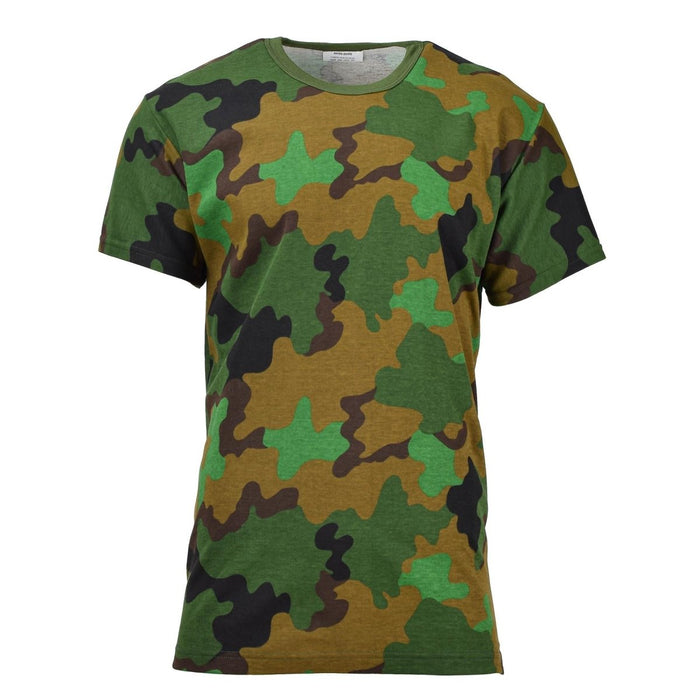 Chemise camouflage forêt originale de l'armée néerlandaise T-shirt surplus militaire Jungle neuf - GoMilitar