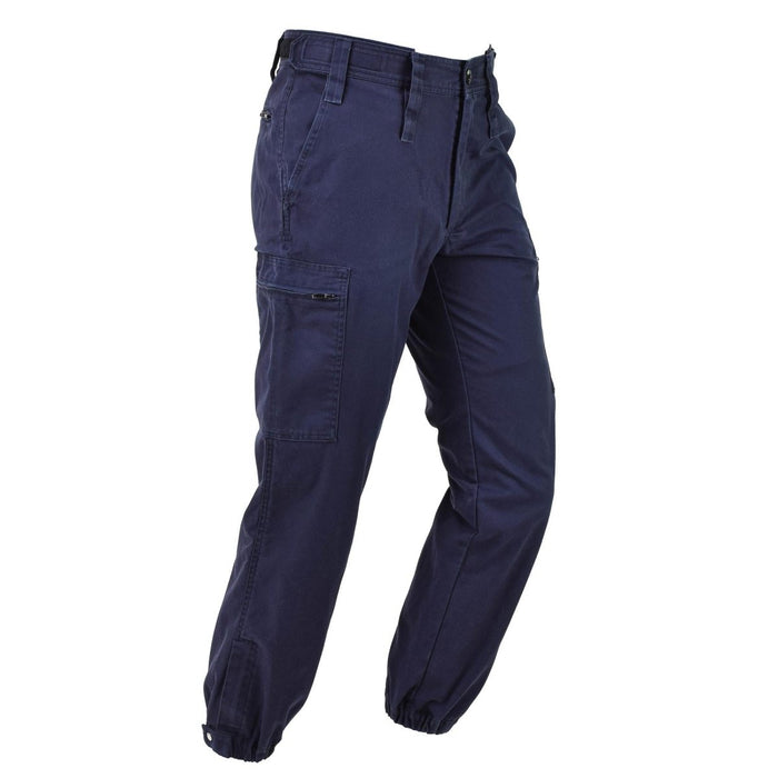 Pantalon de travail original de l'armée néerlandaise, uniforme de travail, pantalon réglable, braguette zippée, bleu - GoMilitar