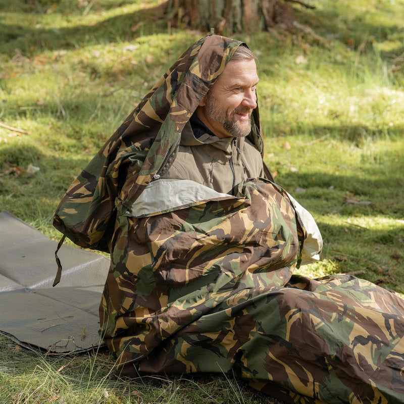 Sac de bivouac militaire néerlandais d'origine DPM camouflage Goretex imperméable coupe-vent