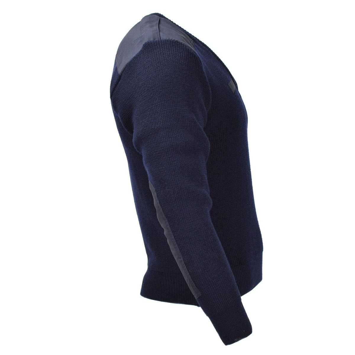 Pull bleu militaire hollandais original en laine à manches longues NEUF