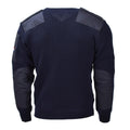Pull bleu militaire hollandais original en laine à manches longues NEUF