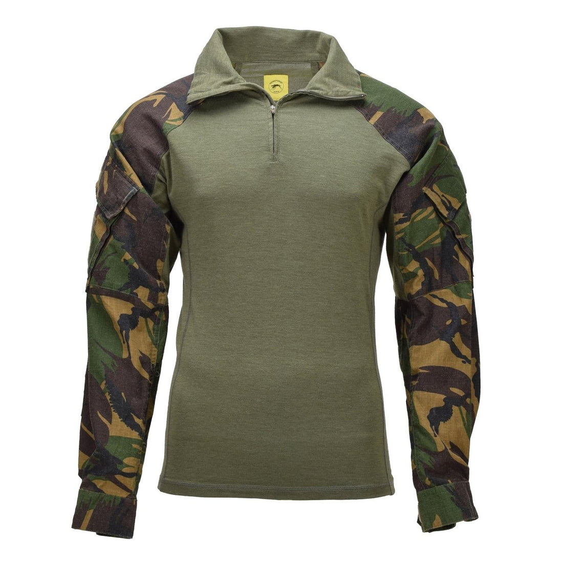 Chemise de combat militaire néerlandaise originale Field Top Quarter Zip DPM Camouflage