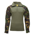 Chemise de combat militaire néerlandaise originale Field Top Quarter Zip DPM Camouflage