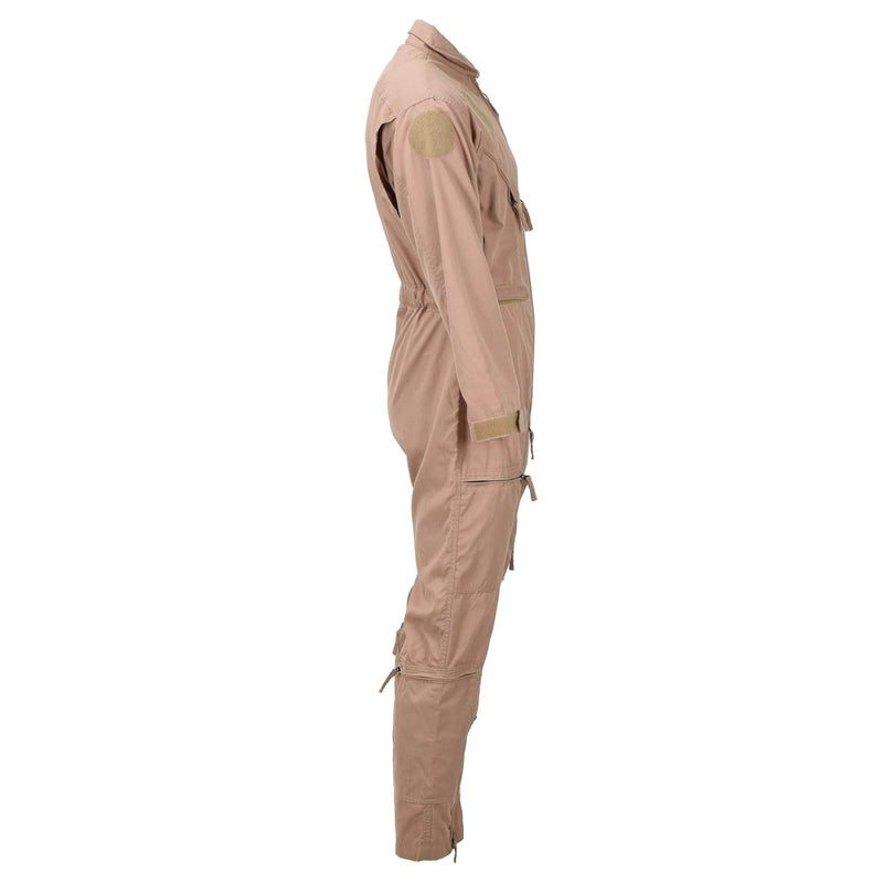 Original Dutch military coverall khaki flight pilot jumpsuit meta - aramid NEW - GoMilitar