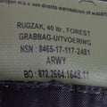 Sac à dos militaire néerlandais d'origine pour les marines, randonnée, camping, forêt, 40 L
