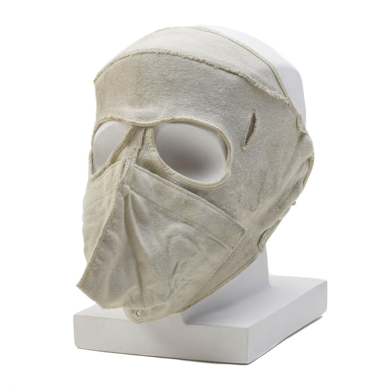 Masque facial militaire néerlandais original résistant aux flammes en aramide pour temps froid, blanc