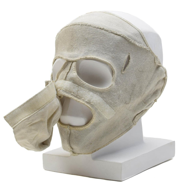 Masque facial militaire néerlandais original résistant aux flammes en aramide pour temps froid, blanc