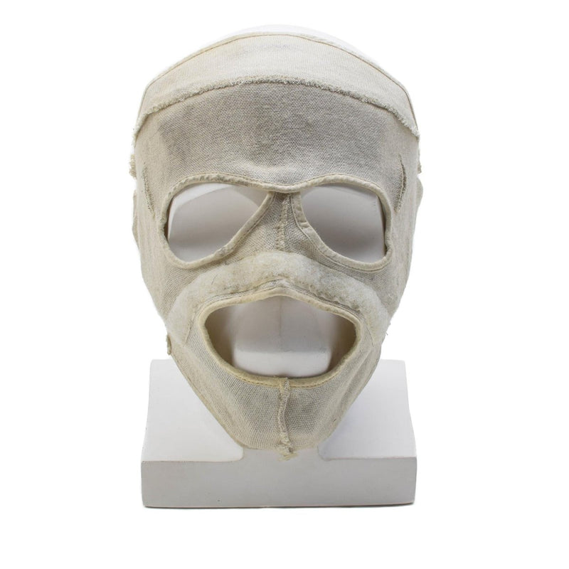 Masque facial militaire néerlandais original résistant aux flammes en aramide pour temps froid, blanc