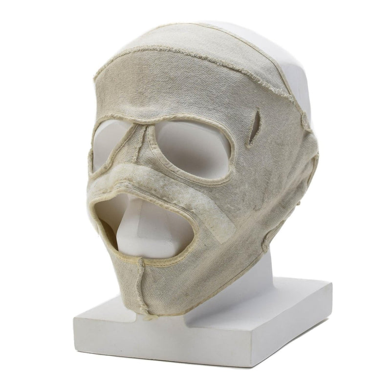 Masque facial militaire néerlandais original résistant aux flammes en aramide pour temps froid, blanc
