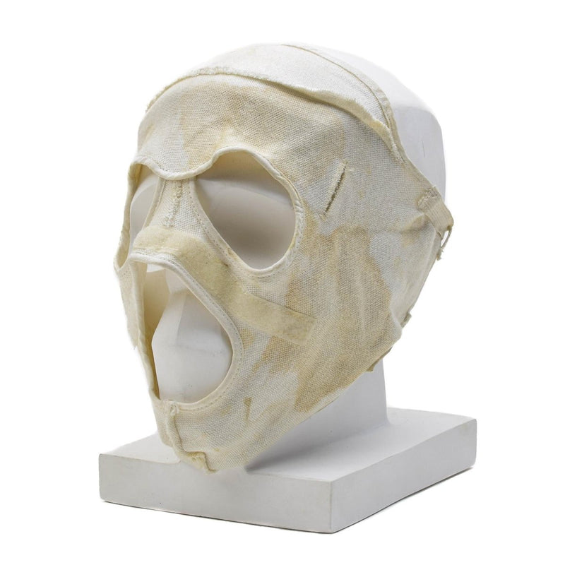 Masque facial militaire néerlandais original résistant aux flammes en aramide pour temps froid, blanc