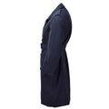 Manteau formel militaire néerlandais original, croisé, ceinturé, bleu