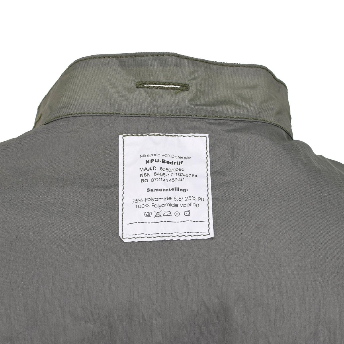 Veste de pluie militaire néerlandaise originale, imperméable, coutures étanchées, combat, olive