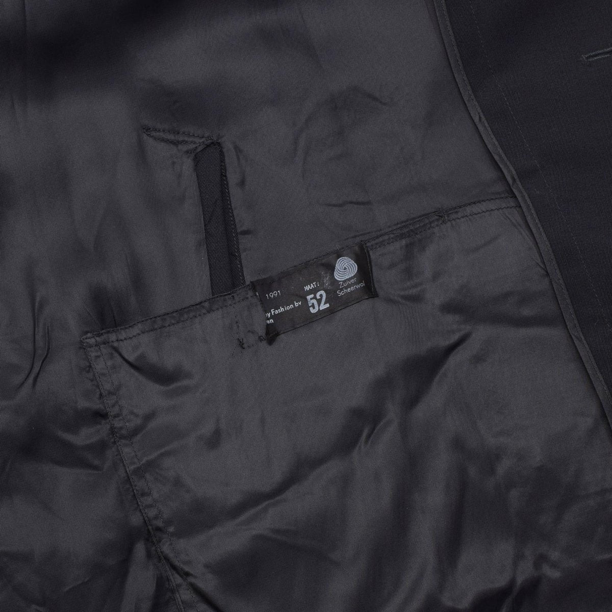 Manteau long en laine militaire néerlandais original, double boutonnage, surplus de l'armée, problème bleu