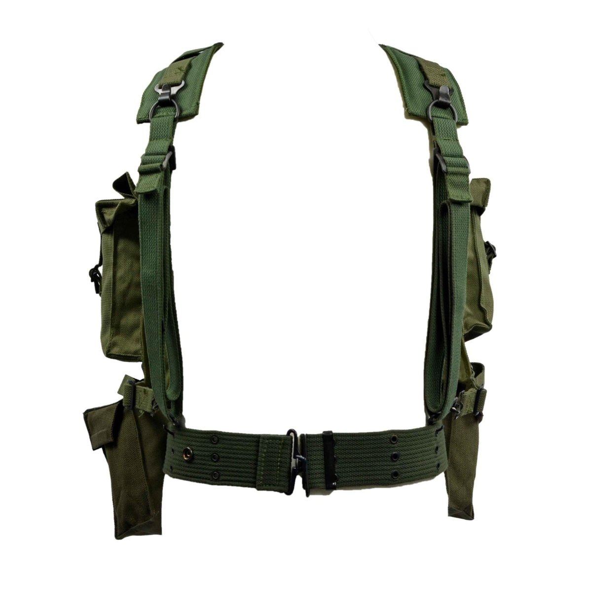 Original militaire néerlandais M58 modèle de sangle 35L sac à dos ceinture perforée olive