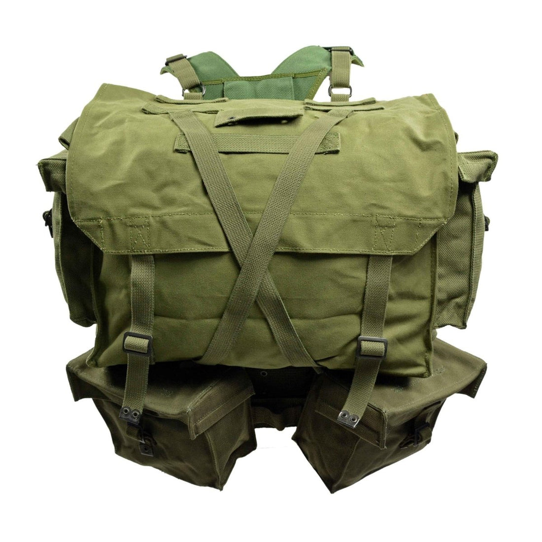 Original militaire néerlandais M58 modèle de sangle 35L sac à dos ceinture perforée olive
