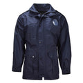 Parka Militaire Néerlandaise Originale Plusieurs Poches Col Haut Logo Pêcheur Bleu