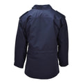 Parka militaire néerlandaise originale, col rabattu, logo de pêcheur, veste militaire bleue