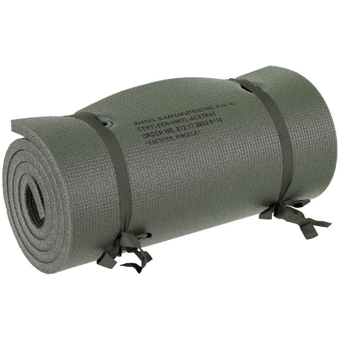 Matelas de couchage militaire néerlandais original imperméable et antidérapant avec revêtement supérieur gris - GoMilitar