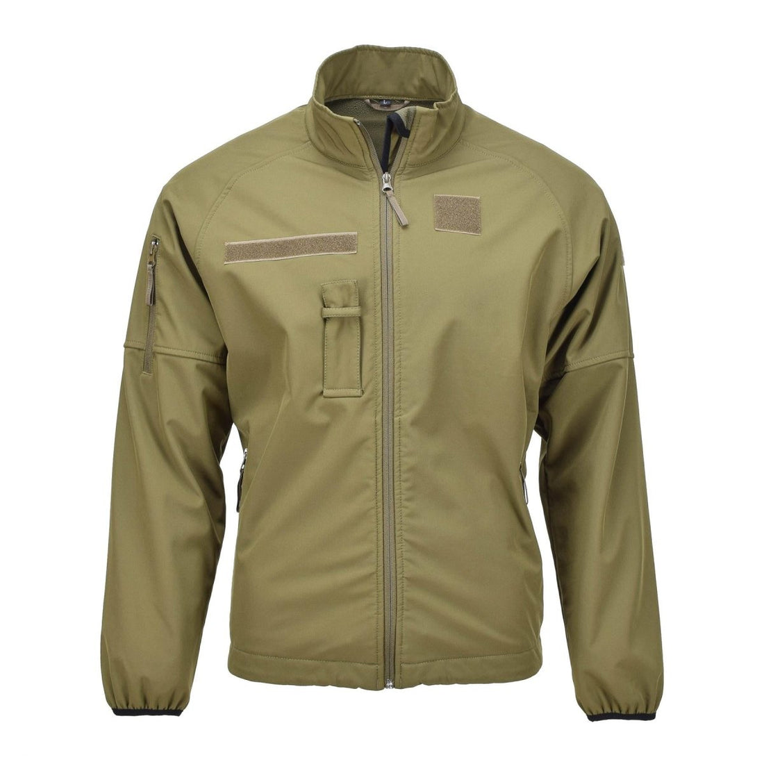 Veste softshell militaire néerlandaise originale avec poches zippées et aisselles ventilées olive