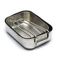 Gamelles militaires néerlandaises originales en acier inoxydable 2 pièces Kit de gamelles Cuisinière Militaire Bushcraft
