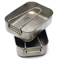 Gamelles militaires néerlandaises originales en acier inoxydable 2 pièces Kit de gamelles Cuisinière Militaire Bushcraft
