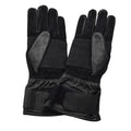 Gants tactiques militaires néerlandais originaux en cuir de jointure renforcé noir