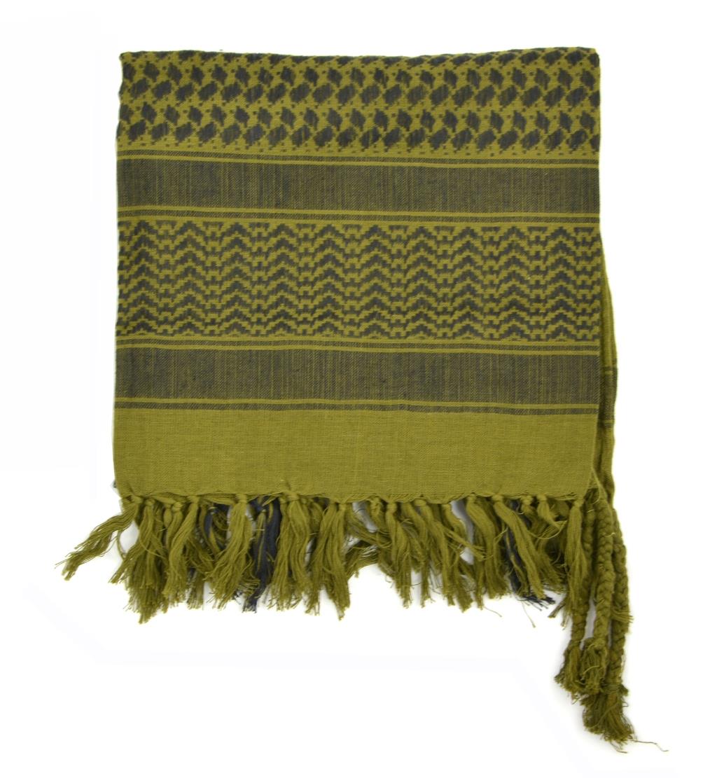 Écharpe Shemagh tactique militaire néerlandaise originale en coton respirant Olive