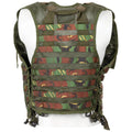 Gilet tactique militaire néerlandais d'origine avec fixation molle DMP camouflage boisé
