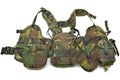 Ensemble de gilet tactique militaire néerlandais original, ancien modèle Woodland, pochettes à clip Alice