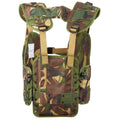 Gilet tactique militaire néerlandais d'origine, camouflage forestier, équipement des troupes de campagne