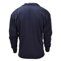 Maillot de corps thermique militaire néerlandais original, manches longues, demi-fermeture éclair, bleu