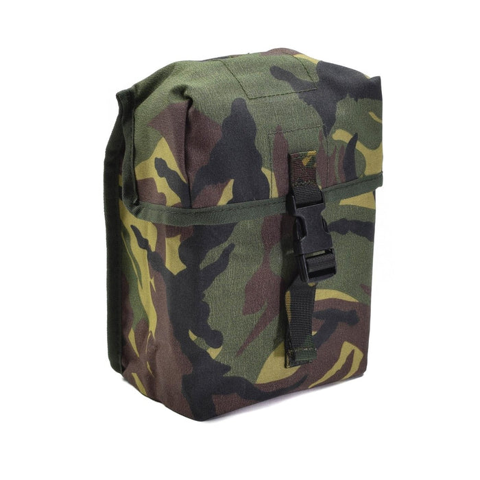 Pochette molle d'équipement universel militaire néerlandais d'origine en camouflage DPM avec fermeture à boucle pour une utilisation tactique et extérieure