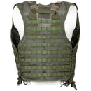 Original Dutch military green tactical vest with MOLLE system for modular gear attachment and durable lightweight design