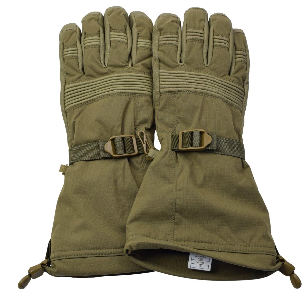 Gants d'hiver militaires néerlandais originaux ECWS imperméables en peau de chèvre Palm Olive