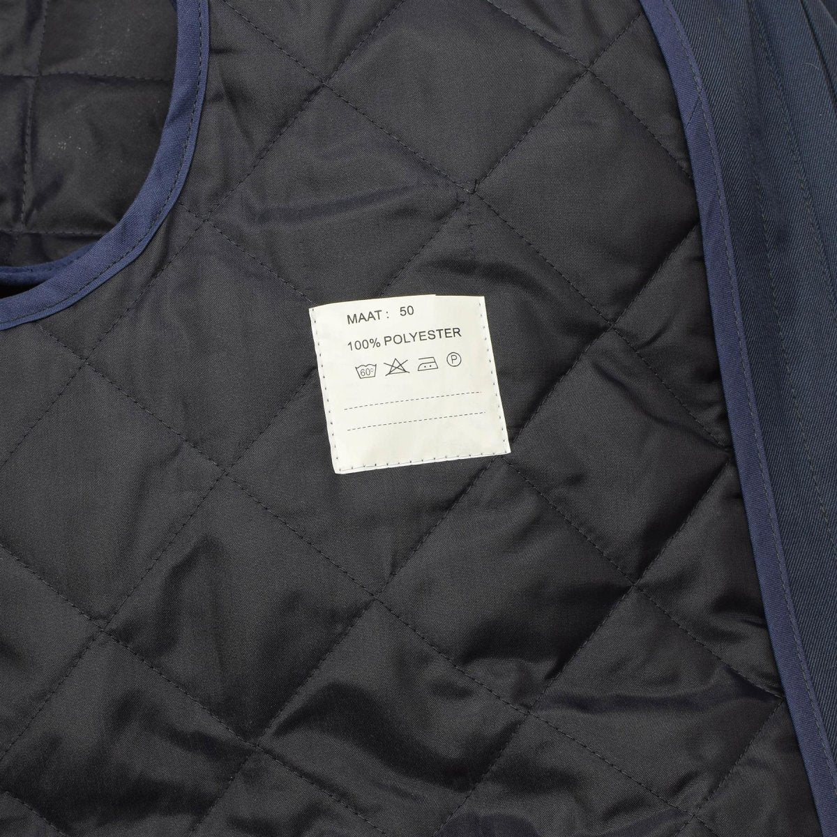Manteau de pluie bleu uni pour femme, original, style militaire néerlandais, doublure matelassée