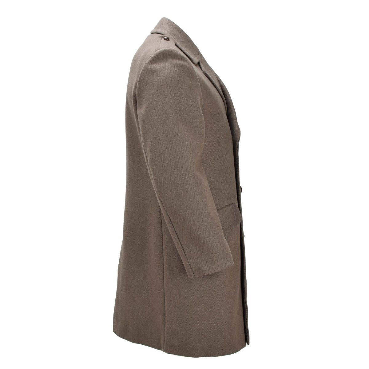 Manteau habillé en laine militaire néerlandais original, à double boutonnage, problème de l'armée, kaki