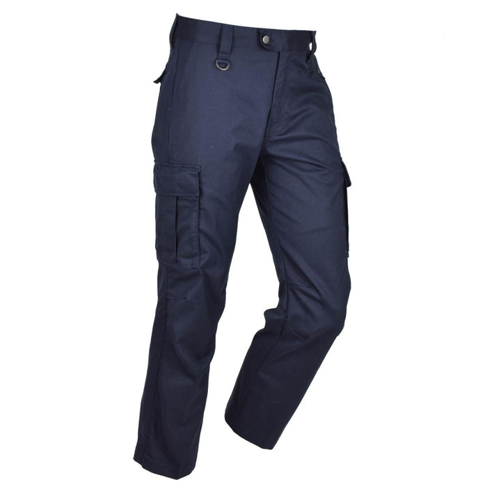 Pantalon de travail militaire néerlandais original pour hommes, genoux renforcés, poches cargo, bleu - GoMilitar