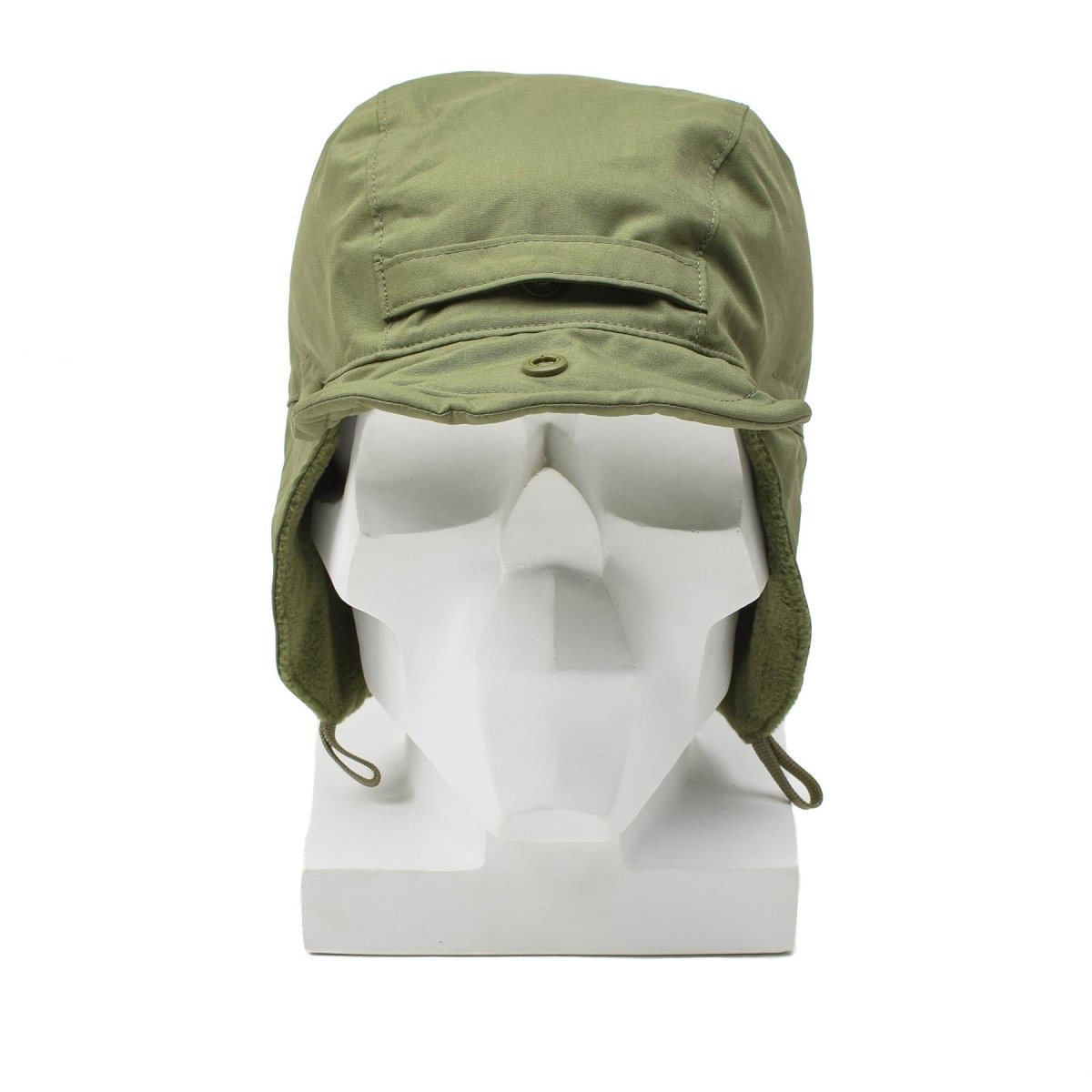 Chapeau de parachutiste néerlandais original, casquette de ranger, cache-oreilles, bord coupe-vent, surplus d'olive