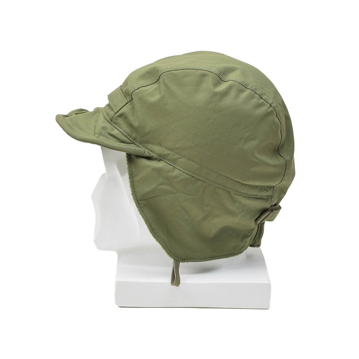 Chapeau de parachutiste néerlandais original, casquette de ranger, cache-oreilles, bord coupe-vent, surplus d'olive