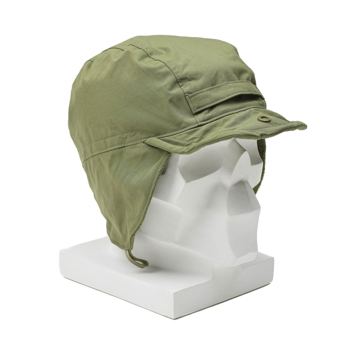 Chapeau de parachutiste néerlandais original, casquette de ranger, cache-oreilles, bord coupe-vent, surplus d'olive