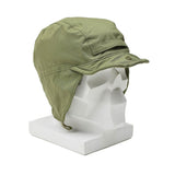 Chapeau de parachutiste néerlandais original, casquette de ranger, cache-oreilles, bord coupe-vent, surplus d'olive