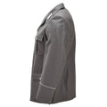 Veste militaire originale est-allemande, épaulettes, col, patchs gris