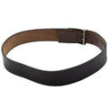 Ceinture militaire en cuir d'origine allemande de l'est, boucle de boîte en métal noire