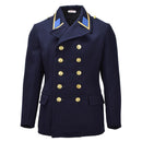 Original East German Military VM Greatcoat Double Breasted Vintage Blue - GoMilitar