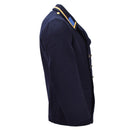 Original East German Military VM Greatcoat Double Breasted Vintage Blue - GoMilitar