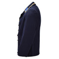 Original militaire est-allemand VM Greatcoat double boutonnage vintage bleu