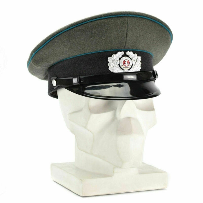 Original East German NVA army visor cap Air forces military peaked hat NEW - GoMilitar