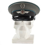 Casquette à visière originale de l'armée NVA d'Allemagne de l'Est, chapeau à visière militaire des forces aériennes NEUF